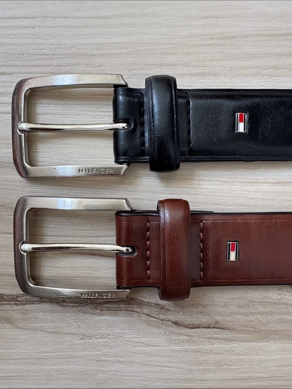 Tommy Hilfiger Leather Belt bundle - Black & Brown